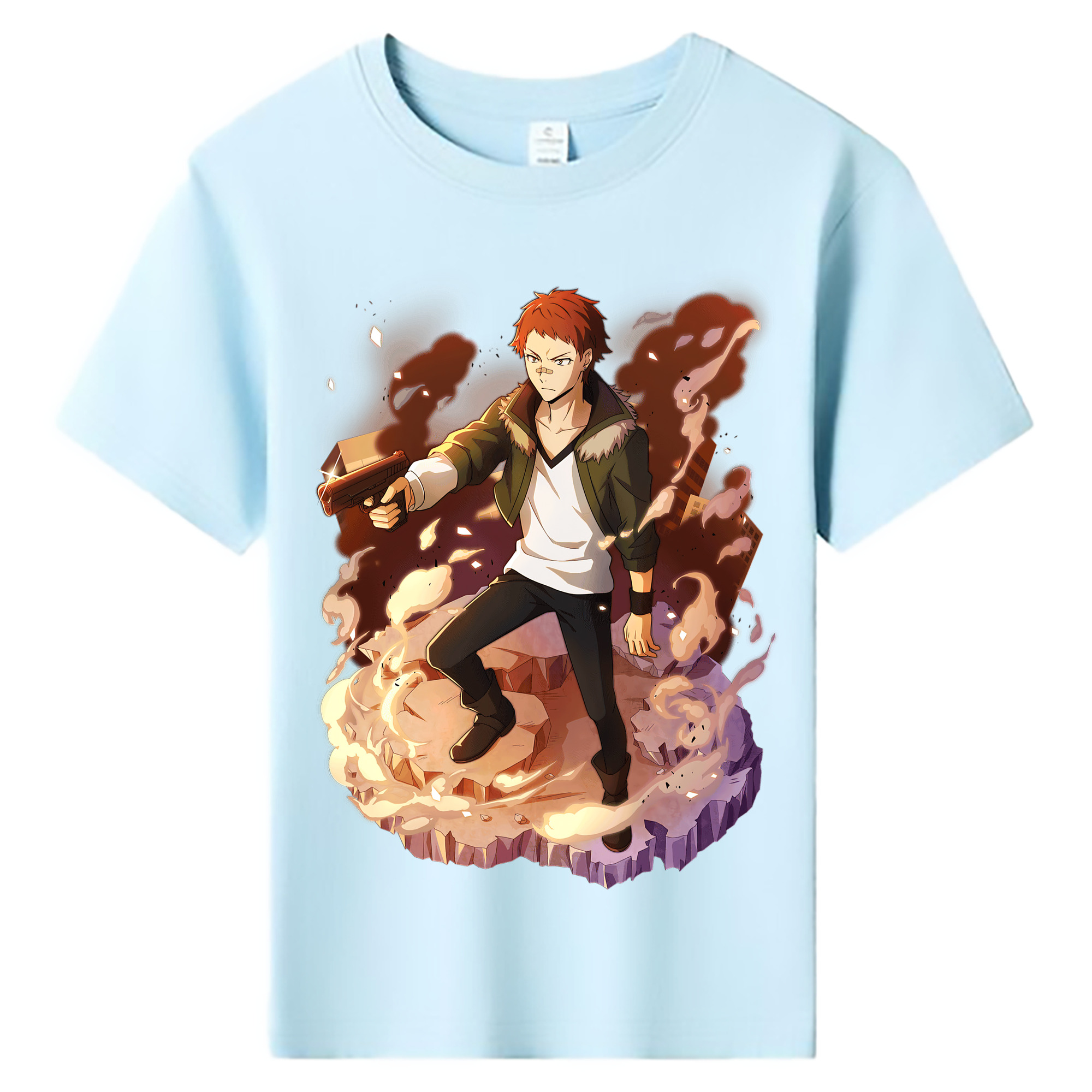 （画像用） 文豪ストレイドッグス Bungo Stray Dogs 綿100％キッズTシャツ（フロントプリント）